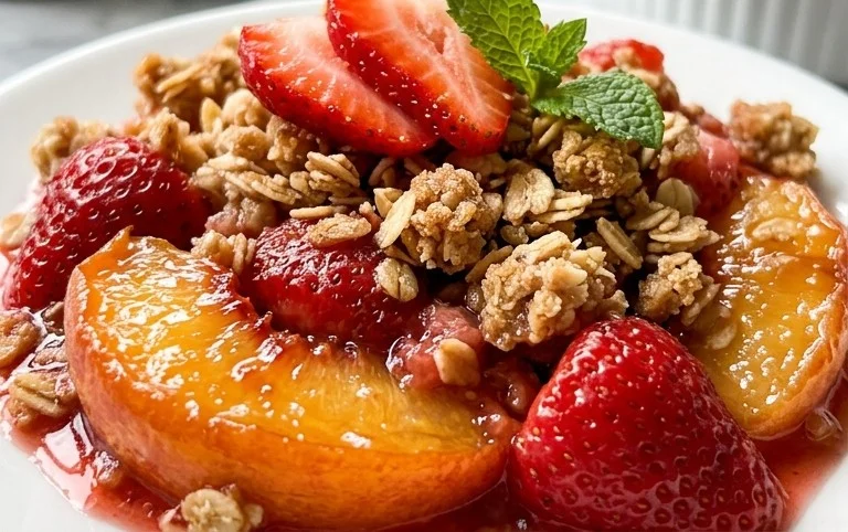 Strawberry Peach Crisp